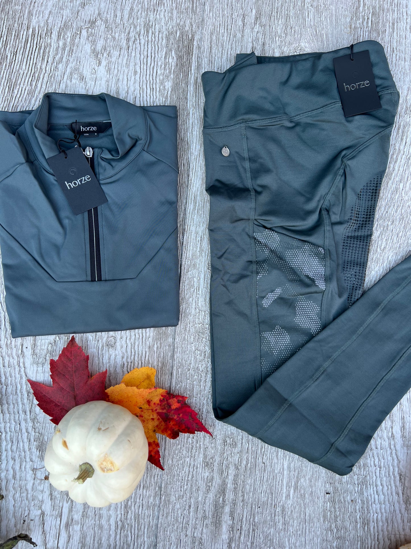 Horze Camo Reflective Tight