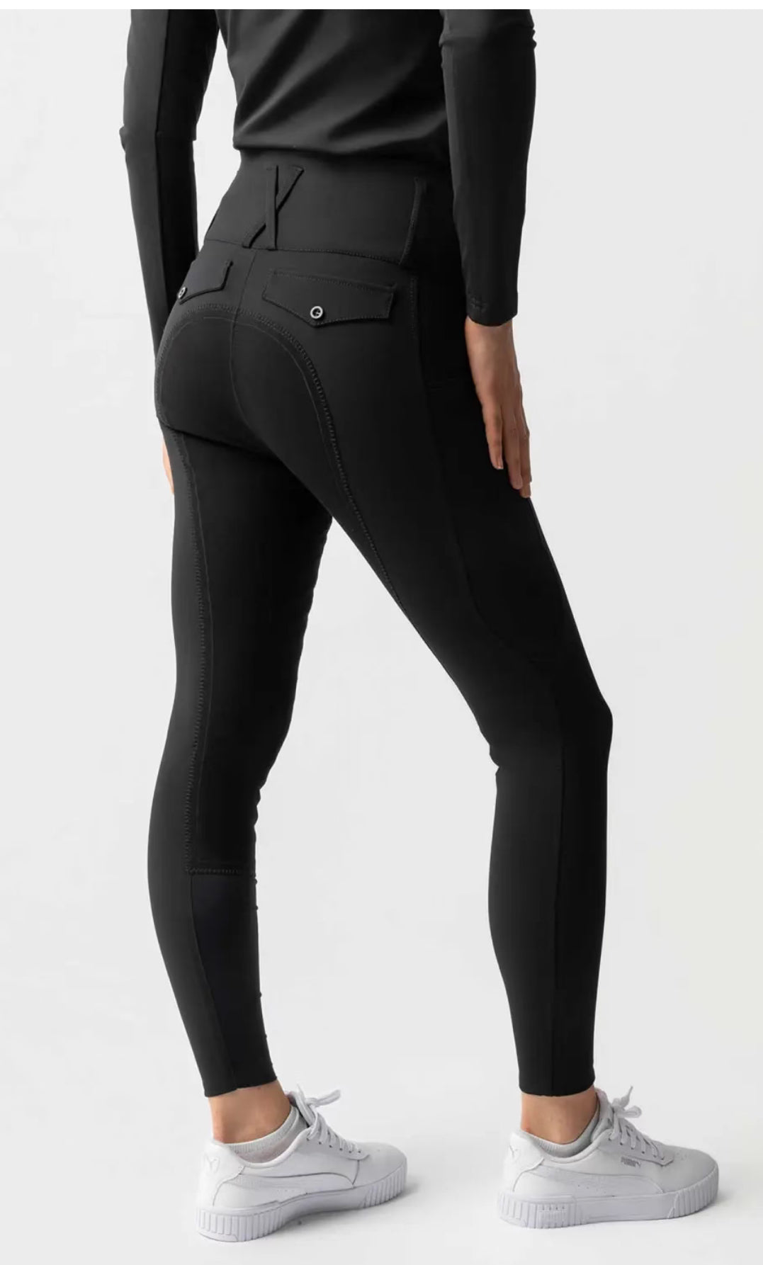 Horze Leonie Stretch “Leather” FULL SEAT