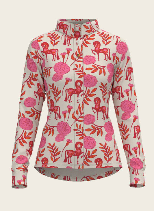 Espoir Casual Button “Pink Peony”