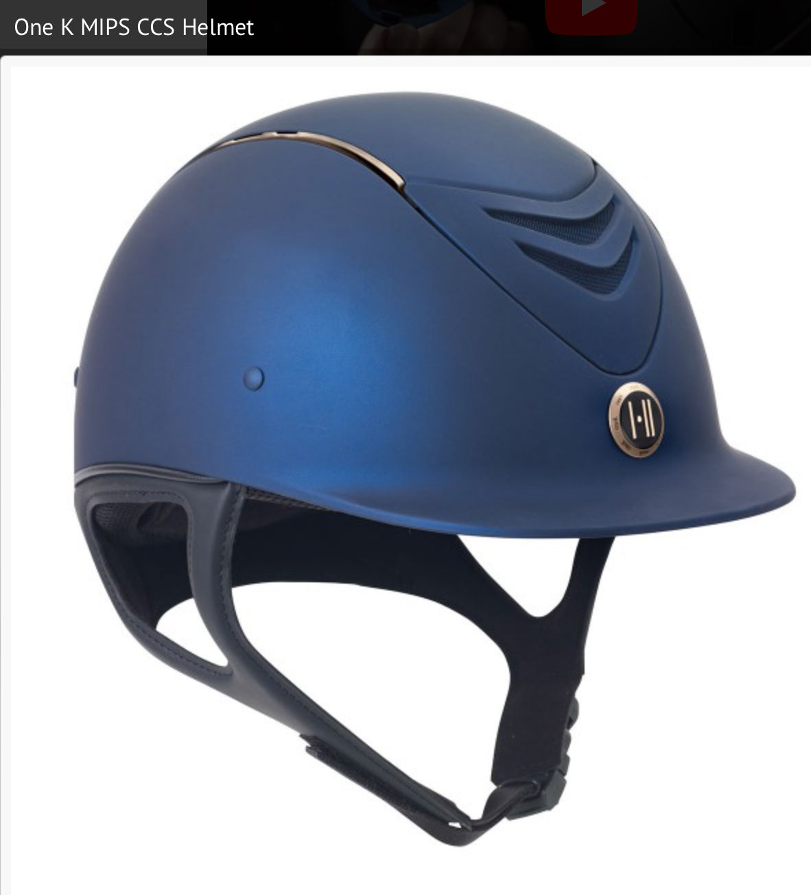 One K MIPS CCS Helmet CHROME/ROSE GOLD STYLES